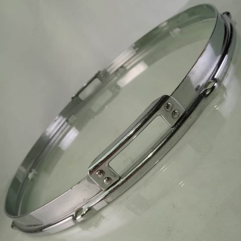 Slingerland 15" Chrome Radio King Resonant Snare Drum Rim/Hoop Riveted Gates 40s image 1