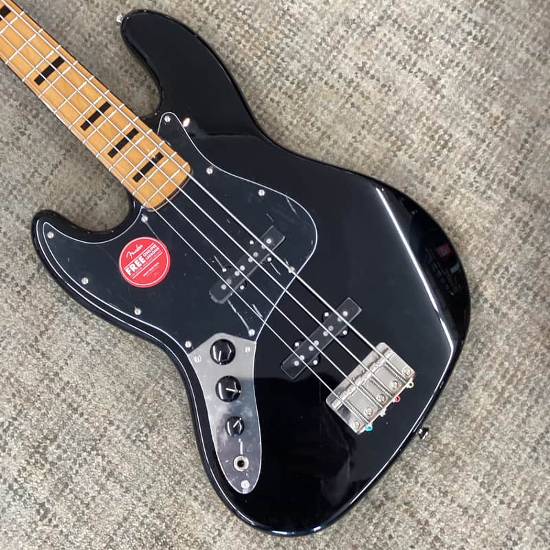 Squier Classic Vibe '70s Jazz Bass Left-Handed in Black image 1
