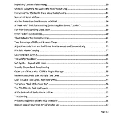 eBook: The Big Book of SONAR Tips by Craig Anderton image 3