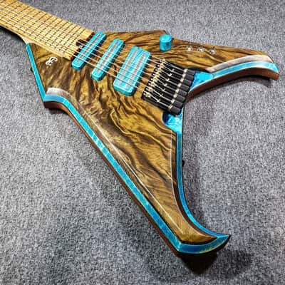 Barlow Guitars Vulture 2020 Phoebe / Flame Maple / Zebrawood image 4