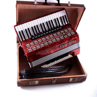 German Made Top Piano Accordion Weltmeister Serino - 120 bass, 16 registers (11 + 5 switches) + Shoulder Straps & Hard Case ~ LMMH - Video image 1