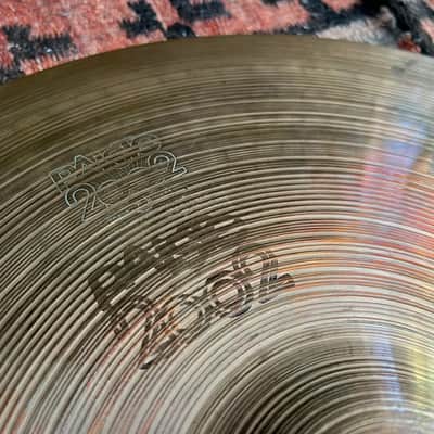 Vintage 1979 Paiste 2002 15" Heavy Black Label Hi-Hats Cymbals 1979 Made In Switzerland '70s image 1