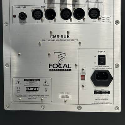 Focal CMS Sub 11" Powered Monitor Subwoofer 2010s - Gray image 8