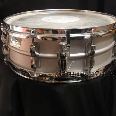 VINTAGE EARLY 1980s LUDWIG LM404 5X14" ACROLITE SNARE DRUM, DEMO VIDEO, MOSTLY OEM! image 2