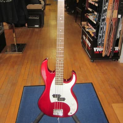 J. Reynold 4-String Electric Bass - Red/White image 8