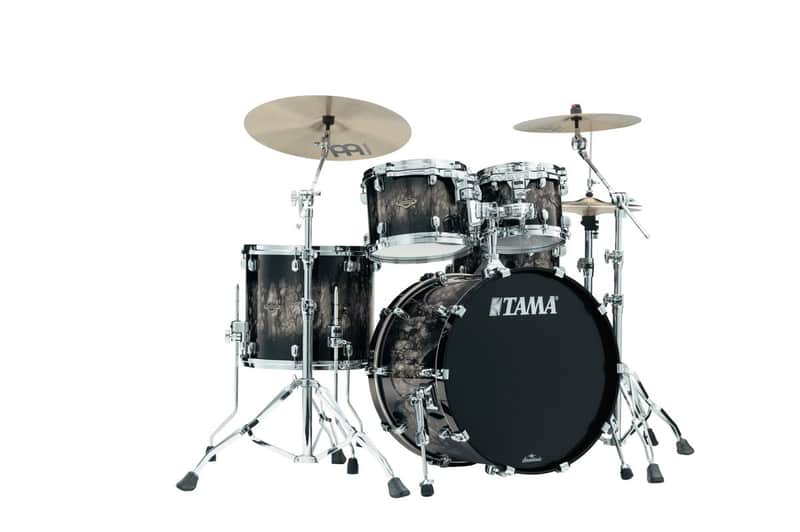 Tama WBS42S-MPB Starclassic Walnut/Birch Lacquer Shell Kit 4 pcs - Molten Platinum Burst/Chrome HW image 1