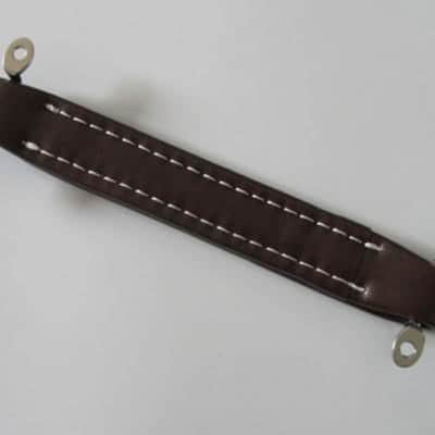 Brown Guitar/Bass Leather Amplifier Strap Handle image 2