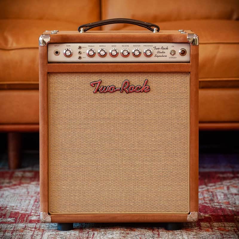 Two-Rock Studio Overdrive 35W 1x12 Combo - Tobacco Suede Cane Cloth Buckskin Piping image 1