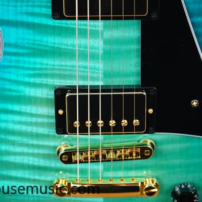 Gibson Custom Shop Dealer Select Les Paul Custom Figured – Opal Reef image 7