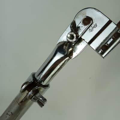 *Ludwig #1364 "Atlas" Vintage60s Script Logo Snare Drum Stand Chrome Chicago USA image 3