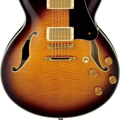 Ibanez JSM100-VT John Scofield Signature Hollow Body Guitar 6-String - Vintage Sunburst + Case MS100C image 1