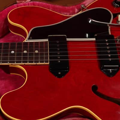 1961 Gibson ES-330 TDC W. Factory Sideways Vibrola - Cherry image 12