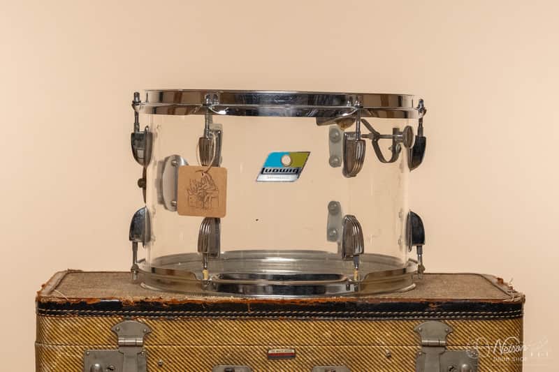 1970s Ludwig Vistalite Tom in Clear - 8x12 image 1