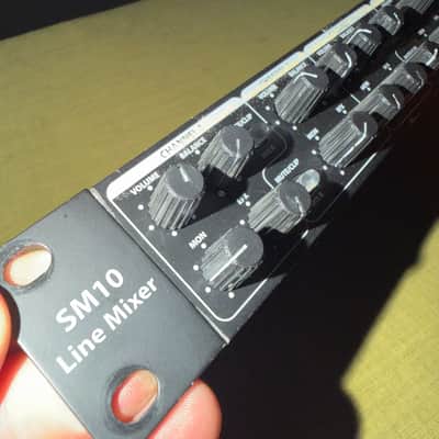 Samson SM10 Rack-Mounted 10-Channel Line Mixer 2010s - Black image 1