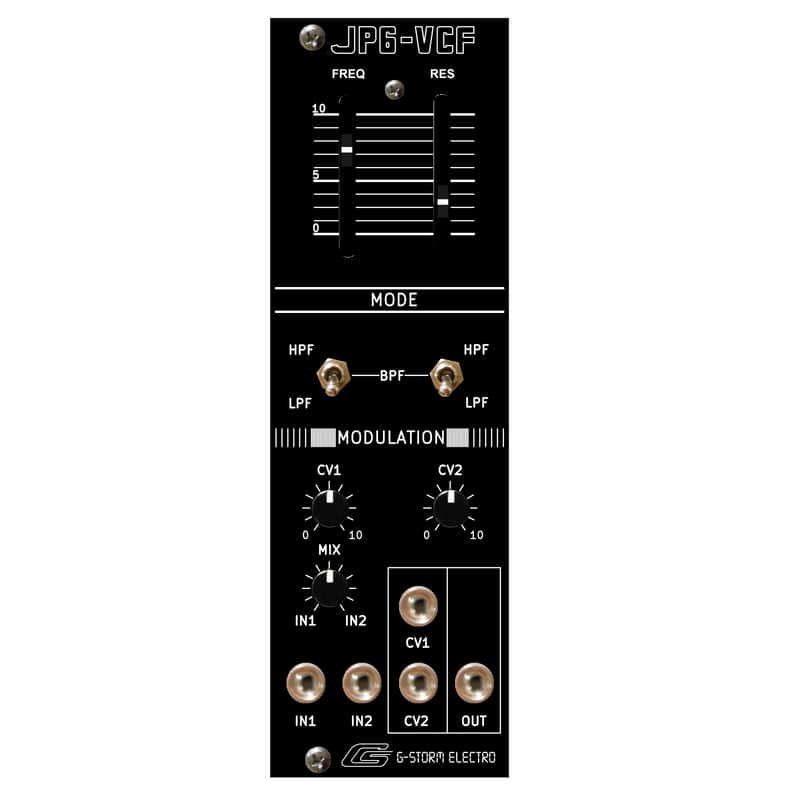 G-Storm Electro JP6-VCF Eurorack Module Roland Jupiter-6 Multi-Mode Filter Adaptation image 1