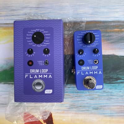 Flamma FC01 Drum Loop 2021 - Present - Purple electric guitar drum loop effect pedal percussion, drum synthesizer image 2