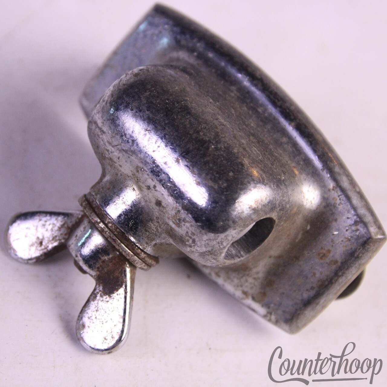Ludwig Standard Floor Tom Leg/L-Arm/Bass Drum Spur Mount Chrome Wing-Nut 60s-70s — main photograph