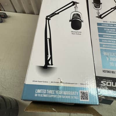 New Ultimate Support JS-BCM-50 Broadcast Microphone Stand - Table Clamp Mic Stand image 6