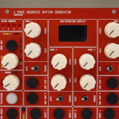 ADDAC System ADDAC402 4 Voice Heuristic Rhythm Generator Eurorack Module #58944 image 3