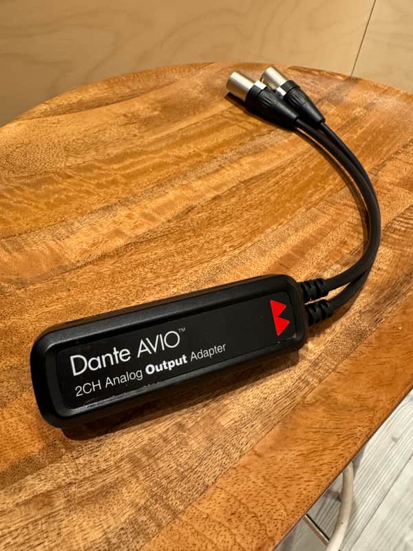 AUDINATE Dante AVIO 2-Channel Audio Output Adapter 2016 - Present - Black image 1