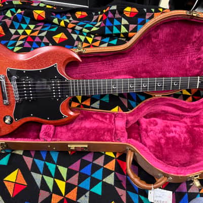 Clean 🧼 Gibson SG Crescent Moon Inlays 2002 Worn Cherry 🍒🍒 image 7