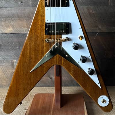 Gibson Custom 1958 Mahogany Flying V Reissue VOS *Only 6.35 Pounds!!* - Antique Natural 851264 image 8