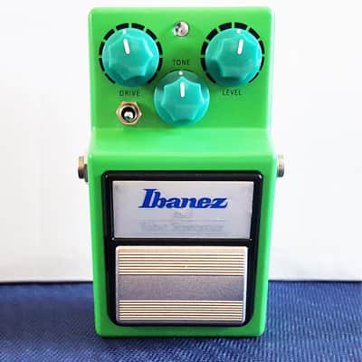 JHS Ibanez TS9 Tube Screamer with "Tri-Screamer" Mod - Green with Green Knobs image 1
