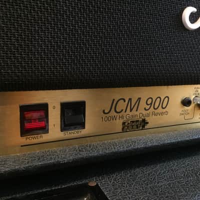 Marshall JCM 900 Half Stack (JCM 4100 Hi-gain Dual Reverb Head w/ JCM 900 Lead 1960 Cabinet 4x12) image 3