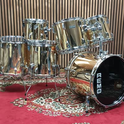 Remo Acousticon Kit In Mirror Gold – 20″, 16″,14″,13″,12″&10″ image 13
