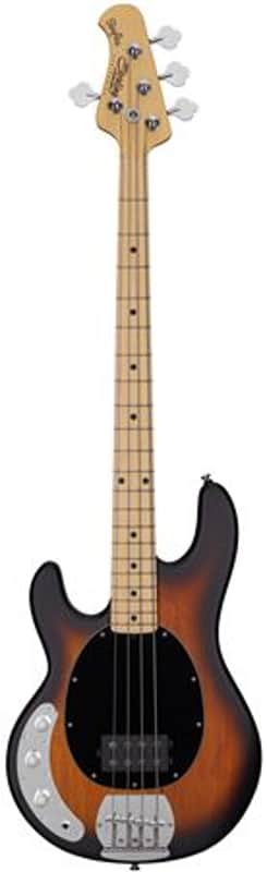 Sterling RAY4 Left-Handed Bass Guitar Vintage Sunburst image 1