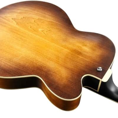 Mint Ibanez Artcore AF55LTF Left-Handed Hollow Body Electric Guitar, Tobacco Flat image 4