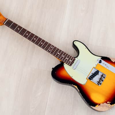 Fender Custom Shop 1963 Telecaster Heavy Relic Sunburst image 10