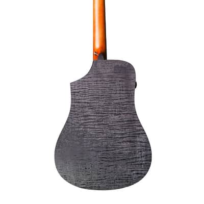 Tagima LUMI-X BK Black Smart Acoustic-Electric Guitar - Built-in Effects-B Stock image 3