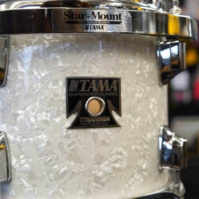 Tama Superstar Classic Series 8" Maple Tom - White Marine Pearl | 7x8" image 4