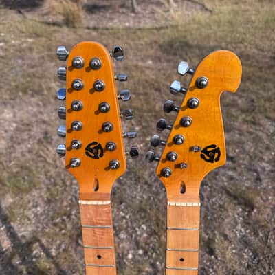 Stratocaster Style Double-Neck Guitar Light Pro Relic Please Read image 7