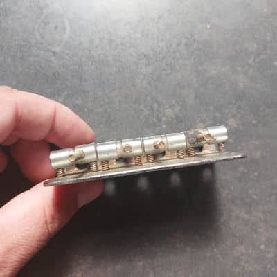 Fender '70s Bass Bridge w/ long intonation screw 1971 to 1974 image 5