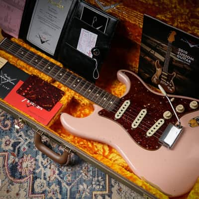 Fender USA Custom Shop 63' Relic Stratocaster Shell Pink image 1