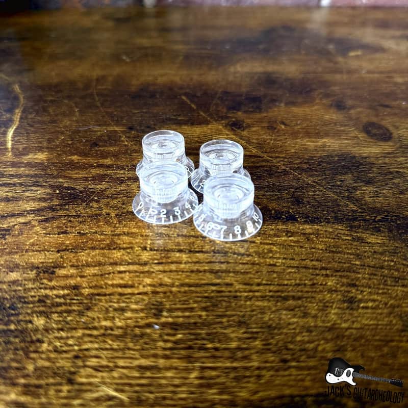 Gibson Custom Shop Reflector Knobs- SET of 4 *NO INSERTS* (2020s - Clear) image 1