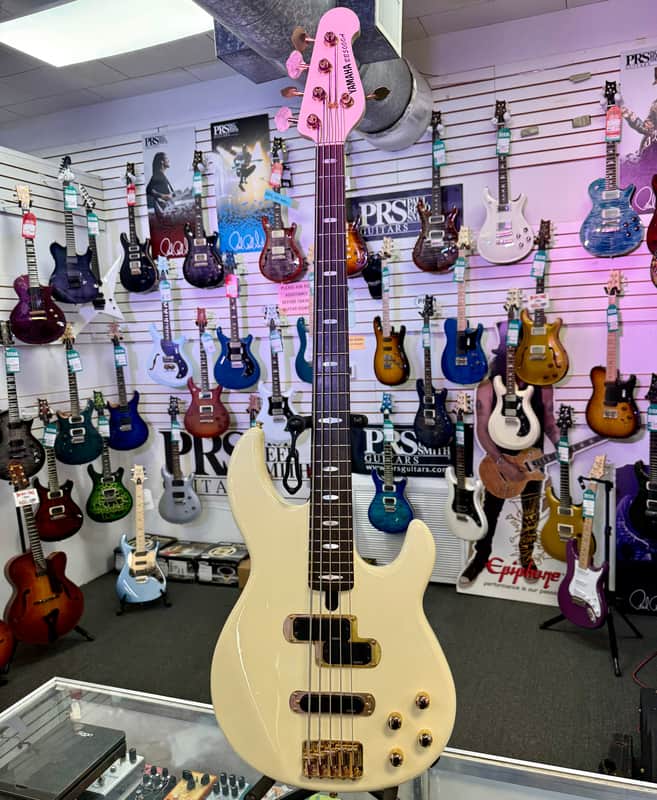 Yamaha BB5000-A 5 String Bass Neck Thru, Active Electronics, Cream White - Pre Owned image 1