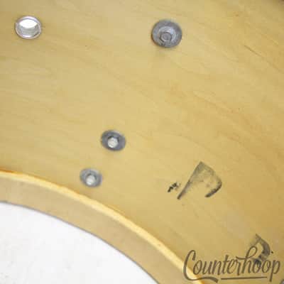 *Slingerland 15x10"Tom Drum White Marine Pearl WMP Vintage 70s Set-O-Matic 3Ply* image 10