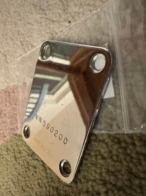 Squier Made in Korea VN Series Neck plate 1992-1997 - Chrome image 1