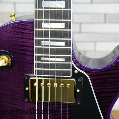 Gibson Custom Shop Les Paul Custom Figured - Purple Widow image 8