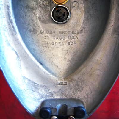 Vintage RARE 1940's Shure 70ST crystal microphone satin chrome w Shure S-36 stand 55 55S image 16