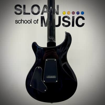 PRS SE Custom 24 Quilt - Teal Black (Black Back) image 7