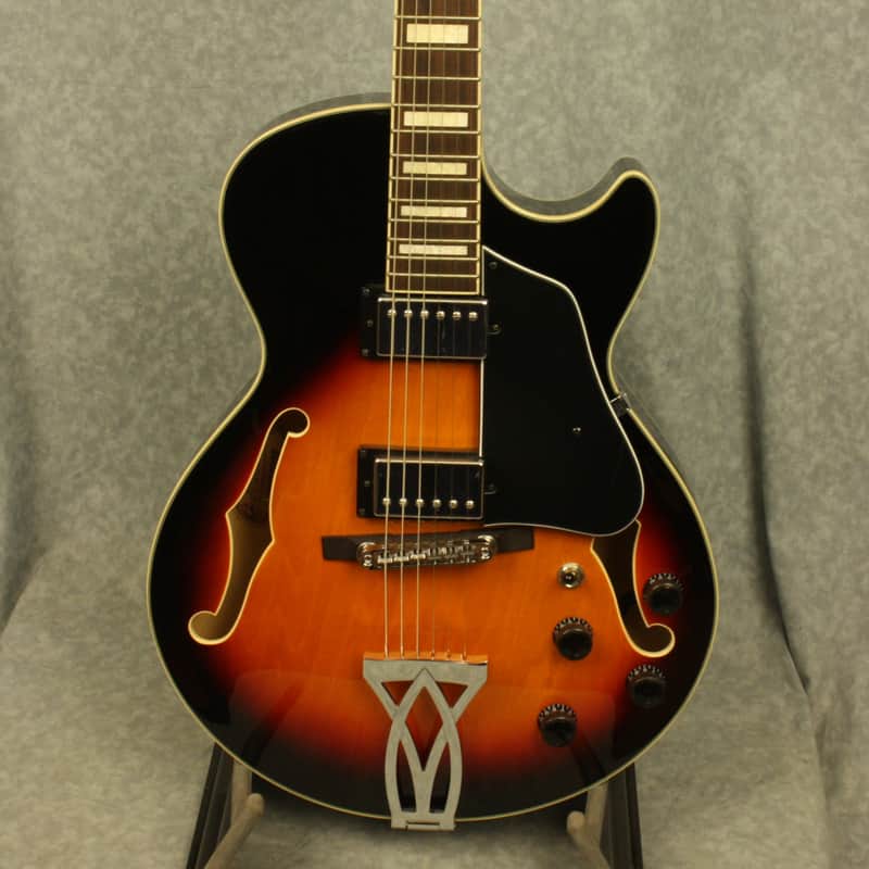 Ibanez AG75 BS Artcore Hollow Body Electric Guitar with Case | Reverb