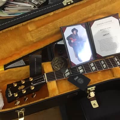 Gibson Marcus King ES-345,1 of 50, custom shop 2021, MINT 10 condition,COA,Belt Buckle,orig case image 7