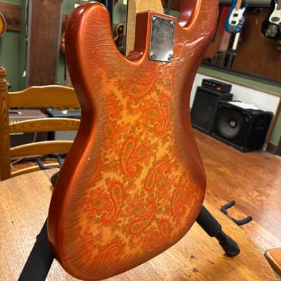 Berly Guitars P Style Bass Pink Paisley Authorized Dealer image 12