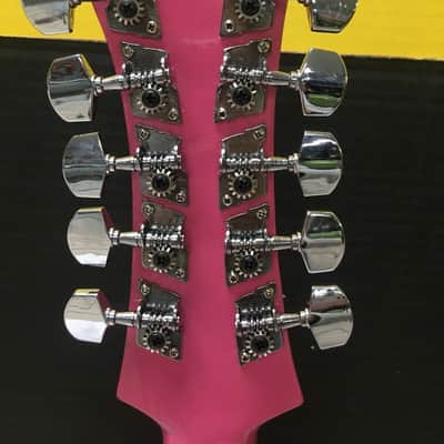 Paracho JUNIOR SIZE 10-String Bajo Quinto Acoustic Guitar PALO ESCRITO KIDS SIZE 2019 Pink image 5