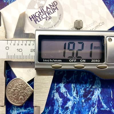 **Special Offer 20% Discount** Two (2) “Brian May Inspired “ Queen Elizabeth Sixpence Coin Guitar Picks. image 3