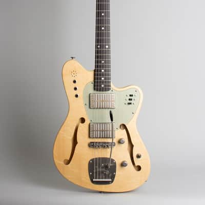 Deimel Guitarworks  Bluestar Semi-Hollow Body Electric Guitar (2020), ser. #13, original molded black plastic hard shell case. image 1